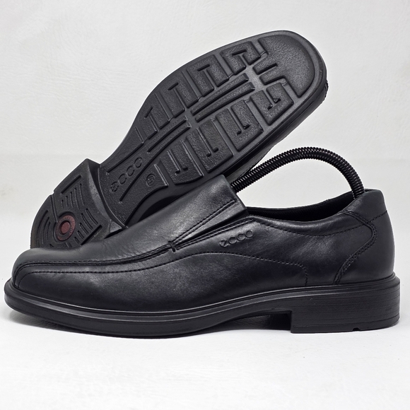 Ecco Dress Shoes Men\'s Size 7-7.5 EU 41 Black Helsinki 2.0  Apron Toe Slip On main image 11